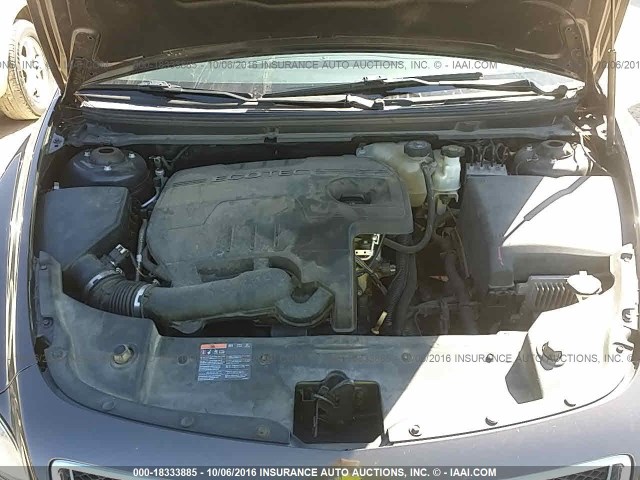 1G1ZC5EU5BF160116 - 2011 CHEVROLET MALIBU 1LT GRAY photo 10