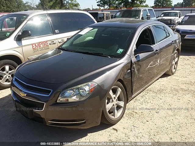 1G1ZC5EU5BF160116 - 2011 CHEVROLET MALIBU 1LT GRAY photo 2