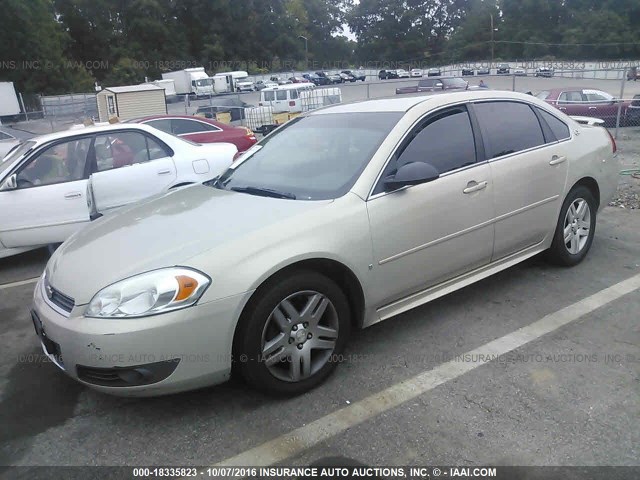 2G1WC57M891205681 - 2009 CHEVROLET IMPALA 2LT TAN photo 2