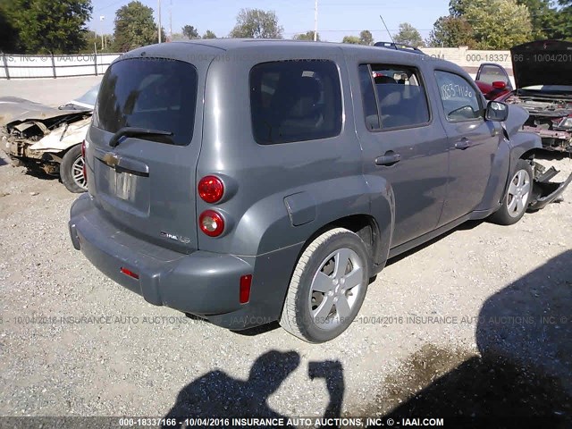 3GNCA13B79S629023 - 2009 CHEVROLET HHR LS GRAY photo 4
