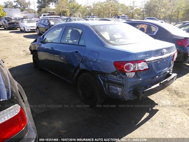 5YFBU4EE7DP121175 - 2013 TOYOTA COROLLA S/LE Light Blue photo 3