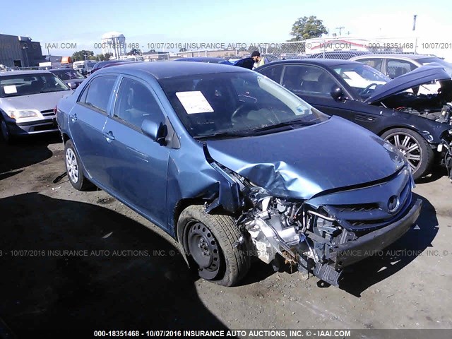 5YFBU4EE7DP121175 - 2013 TOYOTA COROLLA S/LE Light Blue photo 6