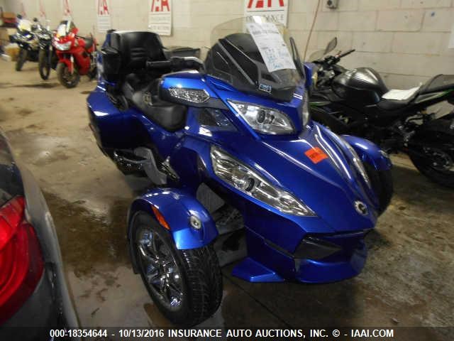 2BXJBKC15CV001483 - 2012 CAN-AM SPYDER ROADSTER RT BLUE photo 1