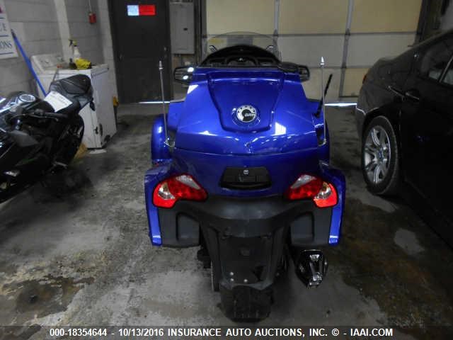 2BXJBKC15CV001483 - 2012 CAN-AM SPYDER ROADSTER RT BLUE photo 6