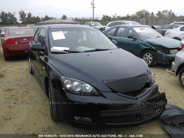 JM1BK344371633209 - 2007 MAZDA 3 HATCHBACK BLACK photo 1