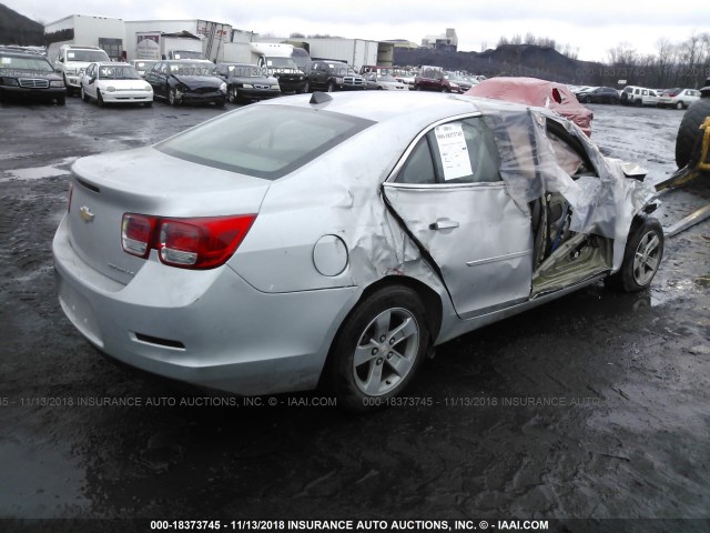 1G11B5SL9EF159700 - 2014 CHEVROLET MALIBU LS 银色 照片 4