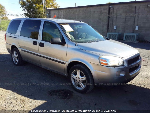 1GNDV03L05D252153 - 2005 CHEVROLET UPLANDER SILVER photo 1