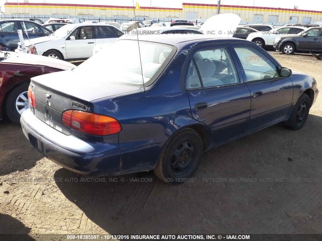 1Y1SK5285WZ417715 - 1998 CHEVROLET GEO PRIZM LSI BLUE photo 4