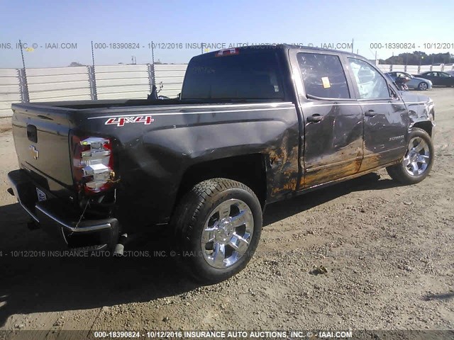 3GCUKREC4GG259664 - 2016 CHEVROLET SILVERADO K1500 LT GRAY photo 4