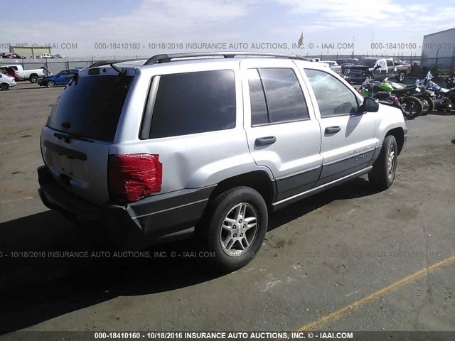 1J4GW48N74C382711 - 2004 JEEP GRAND CHEROKEE LAREDO/COLUMBIA/FREEDOM 银色 照片 4