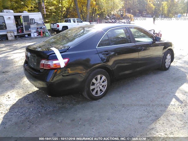 4T1BK46K67U535299 - 2007 TOYOTA CAMRY NEW GENERAT LE/XLE/SE BLACK photo 4