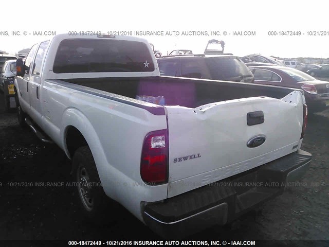 1FT8W3AT6FEB03186 - 2015 FORD F350 SUPER DUTY WHITE photo 3