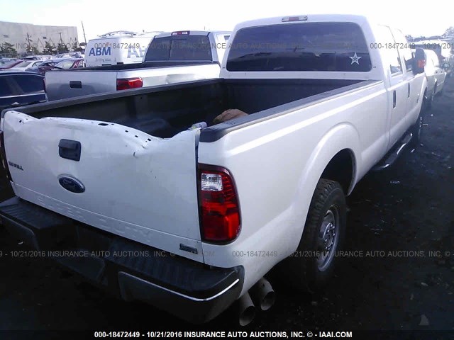 1FT8W3AT6FEB03186 - 2015 FORD F350 SUPER DUTY WHITE photo 4