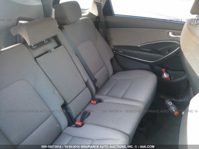 KM8SM4HF8GU154743 - 2016 HYUNDAI SANTA FE SE SILVER photo 8