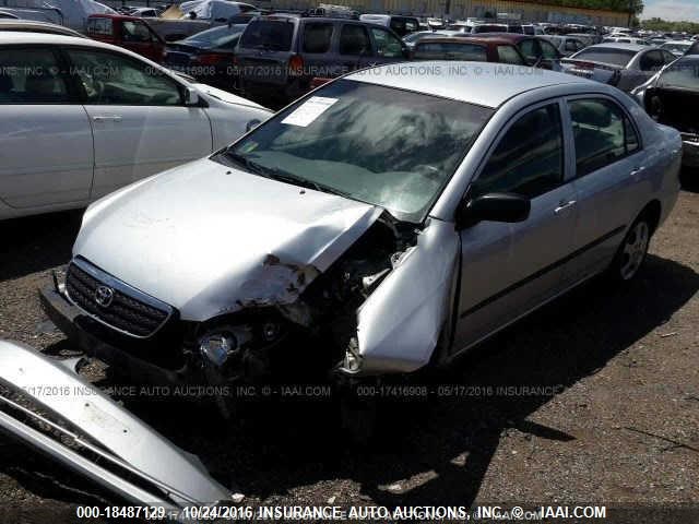 JTDBR32E852062878 - 2005 TOYOTA COROLLA CE/LE SILVER photo 1