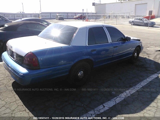 2FAHP71W36X156379 - 2006 FORD CROWN VICTORIA POLICE INTERCEPTOR BLUE photo 4