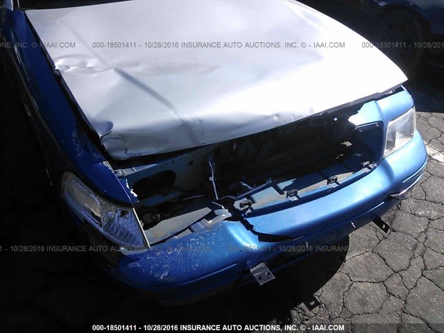 2FAHP71W36X156379 - 2006 FORD CROWN VICTORIA POLICE INTERCEPTOR BLUE photo 6