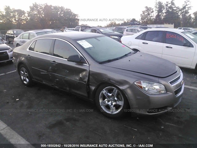 1G1ZB5EB4AF285284 - 2010 CHEVROLET MALIBU LS ნაცრისფერი ფოტო 1