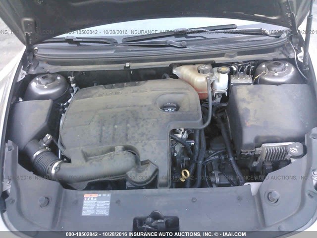 1G1ZB5EB4AF285284 - 2010 CHEVROLET MALIBU LS ნაცრისფერი ფოტო 10