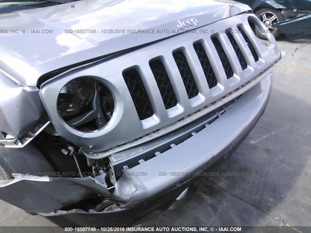 1C4NJPFA5GD659495 - 2016 JEEP PATRIOT LATITUDE SILVER photo 6