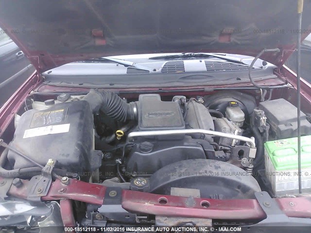 1GNET16S436151881 - 2003 CHEVROLET TRAILBLAZER EXT RED photo 10