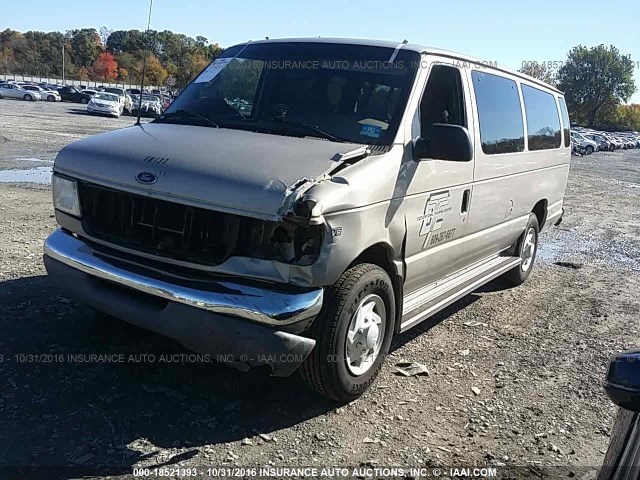 1FBSS31L01HA48246 - 2001 FORD ECONOLINE E350 SUPER DUTY WAGON GOLD photo 2