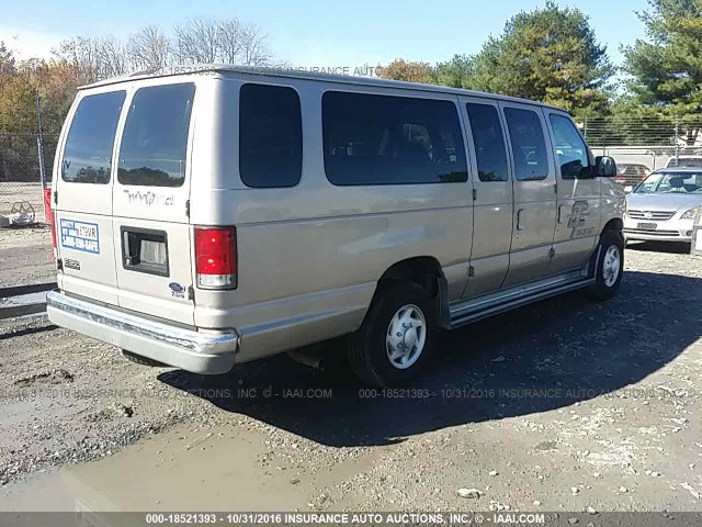 1FBSS31L01HA48246 - 2001 FORD ECONOLINE E350 SUPER DUTY WAGON GOLD photo 4