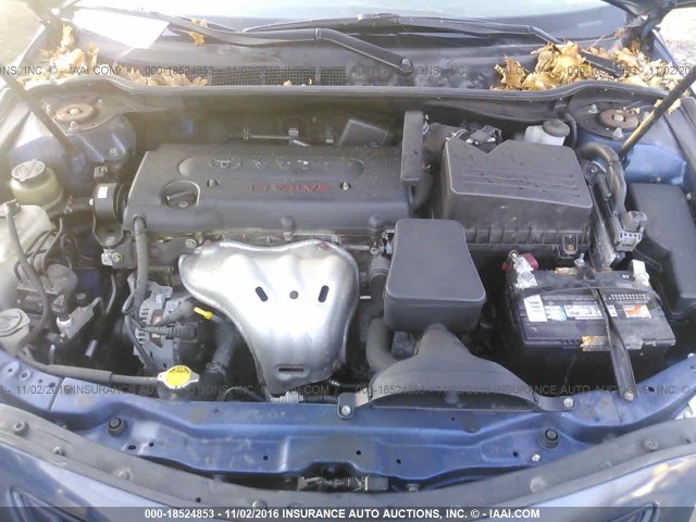 4T1BE46K58U238033 - 2008 TOYOTA CAMRY CE/LE/XLE/SE BLUE photo 10