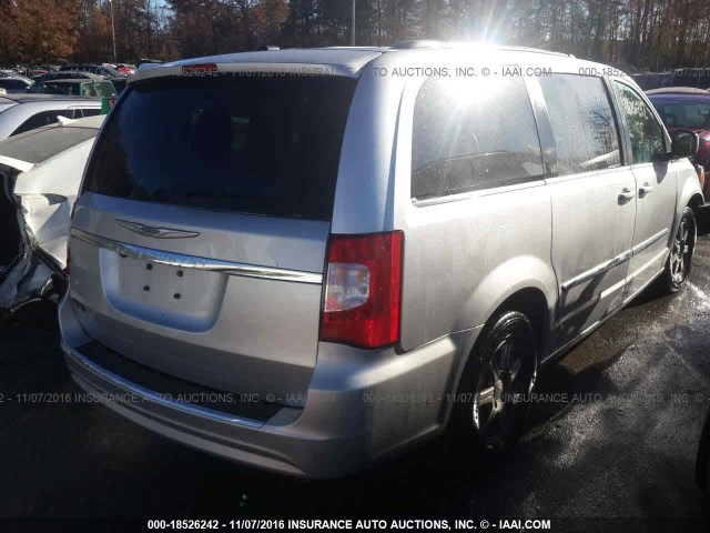 2A4RR5DG2BR766350 - 2011 CHRYSLER TOWN & COUNTRY TOURING SILVER photo 4