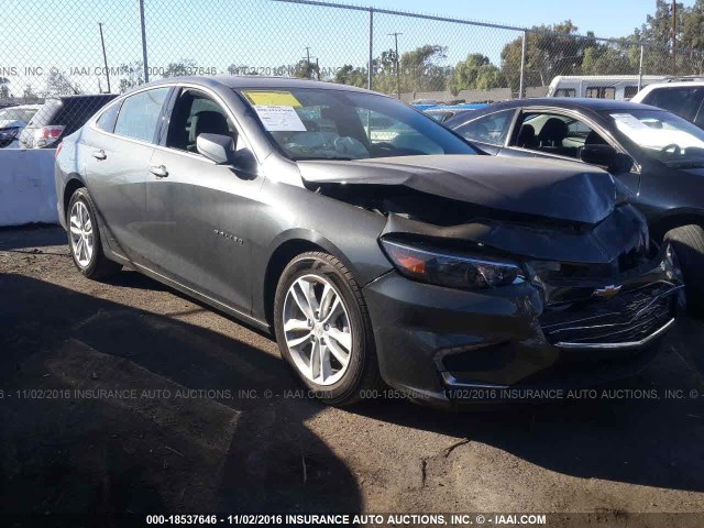 1G1ZE5ST1GF259139 - 2016 CHEVROLET MALIBU LT GRAY photo 1