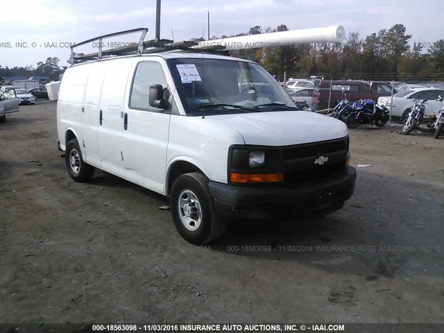 1GCGG25C091119490 - 2009 CHEVROLET EXPRESS G2500  WHITE photo 1