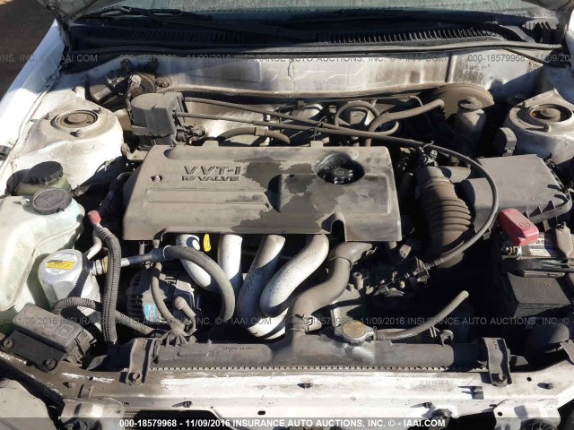 1Y1SK54821Z407309 - 2001 CHEVROLET GEO PRIZM LSI WHITE photo 10