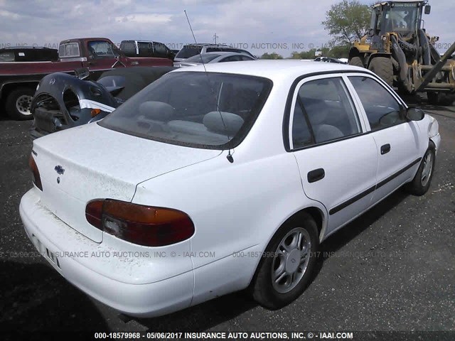 1Y1SK54821Z407309 - 2001 CHEVROLET GEO PRIZM LSI WHITE photo 4