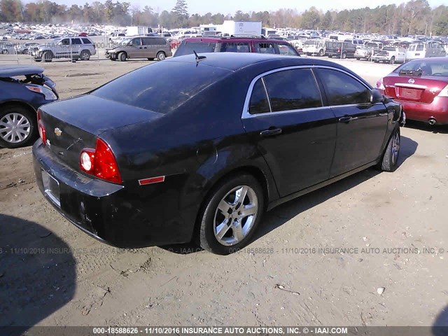 1G1ZB5E18BF154741 - 2011 CHEVROLET MALIBU LS შავი ფოტო 4