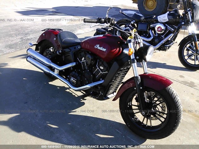 56KMSB115G3110141 - 2016 INDIAN MOTORCYCLE CO. SCOUT SIXTY MAROON photo 1