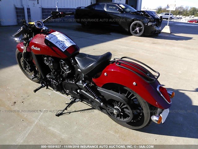 56KMSB115G3110141 - 2016 INDIAN MOTORCYCLE CO. SCOUT SIXTY MAROON photo 3