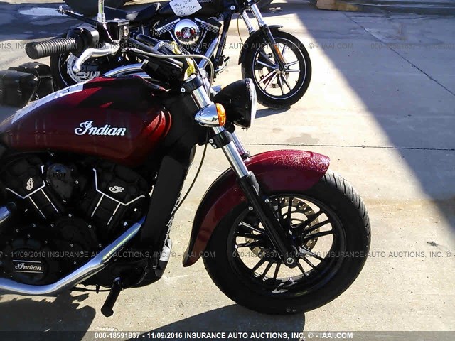 56KMSB115G3110141 - 2016 INDIAN MOTORCYCLE CO. SCOUT SIXTY MAROON photo 5