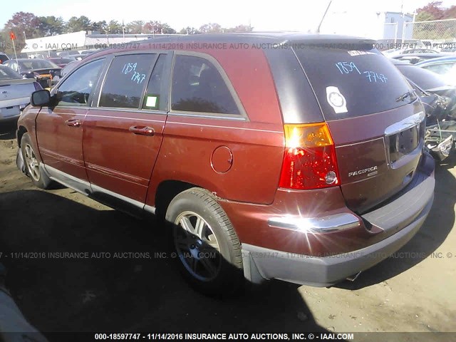 2A8GF68X57R365056 - 2007 CHRYSLER PACIFICA TOURING BURGUNDY photo 3