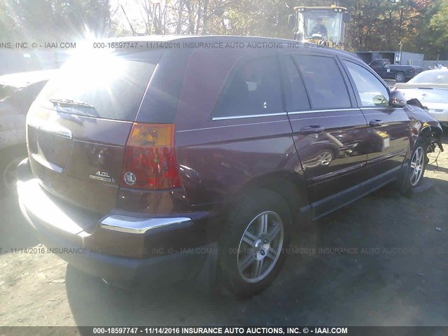 2A8GF68X57R365056 - 2007 CHRYSLER PACIFICA TOURING BURGUNDY photo 4