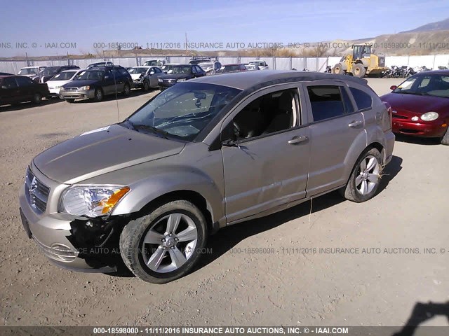 1B3CB4HA1AD651757 - 2010 DODGE CALIBER SXT TAN photo 2