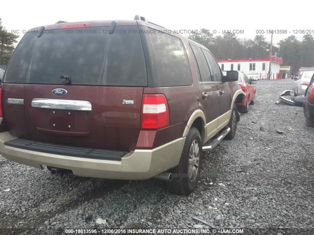 1FMFU18529EA71376 - 2009 FORD EXPEDITION EDDIE BAUER RED photo 4