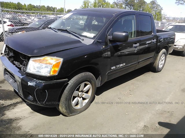 1N6BA07D89N318671 - 2009 NISSAN TITAN XE/SE/LE BLACK photo 2