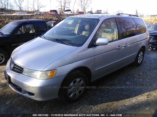 5FNRL18993B057049 - 2003 HONDA ODYSSEY EXL ვერცხლისფერი ფოტო 2