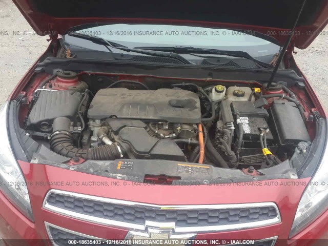 1G11D5SR0DF159002 - 2013 CHEVROLET MALIBU 1LT 红色 照片 10