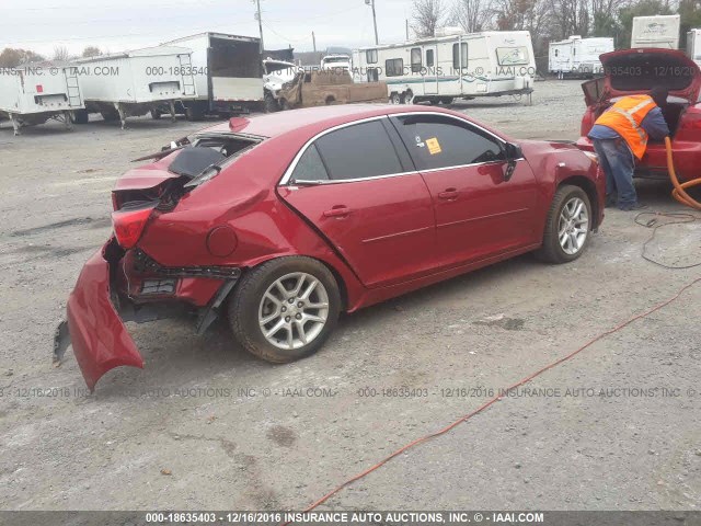 1G11D5SR0DF159002 - 2013 CHEVROLET MALIBU 1LT 红色 照片 4