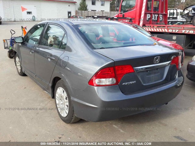 2HGFA1F35BH511900 - 2011 HONDA CIVIC VP GRAY photo 3