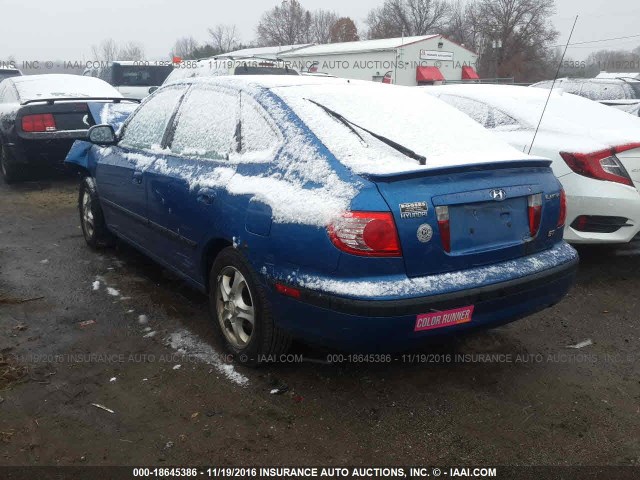 KMHDN56D25U174982 - 2005 HYUNDAI ELANTRA GLS/GT BLUE photo 3