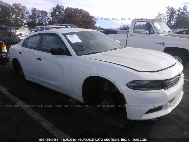 2C3CDXHG6GH179876 - 2016 DODGE CHARGER SXT WHITE photo 1