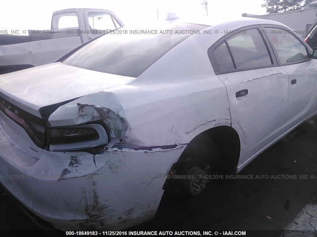 2C3CDXHG6GH179876 - 2016 DODGE CHARGER SXT WHITE photo 6