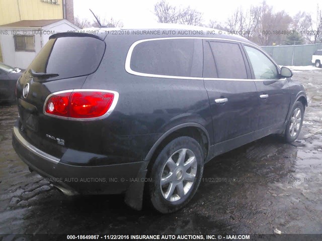 5GAEV23788J266661 - 2008 BUICK ENCLAVE CXL BLACK photo 4